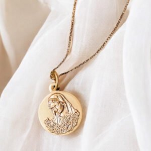 Médaille Vierge Marie or plaqué