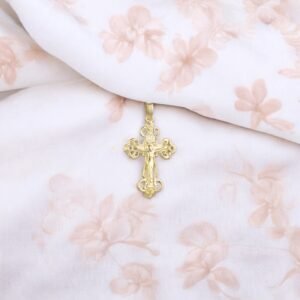 Croix de jésus féminine or plaqué