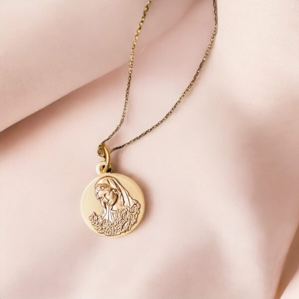 Médaille Vierge Marie or plaqué